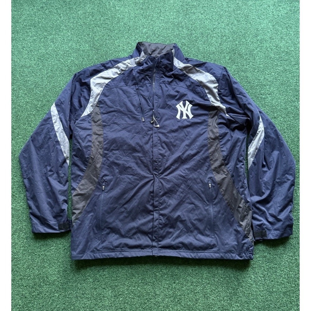 New York Yankees Jacket Full Zip MLB Blue Antigua Genuine Merchandise XL H19
